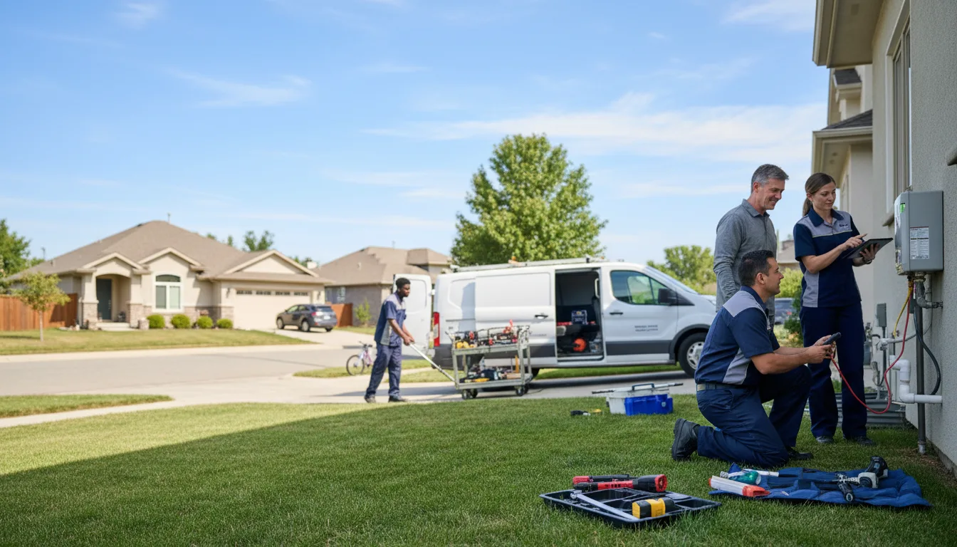 Tankless water heater service in Columbus, AR